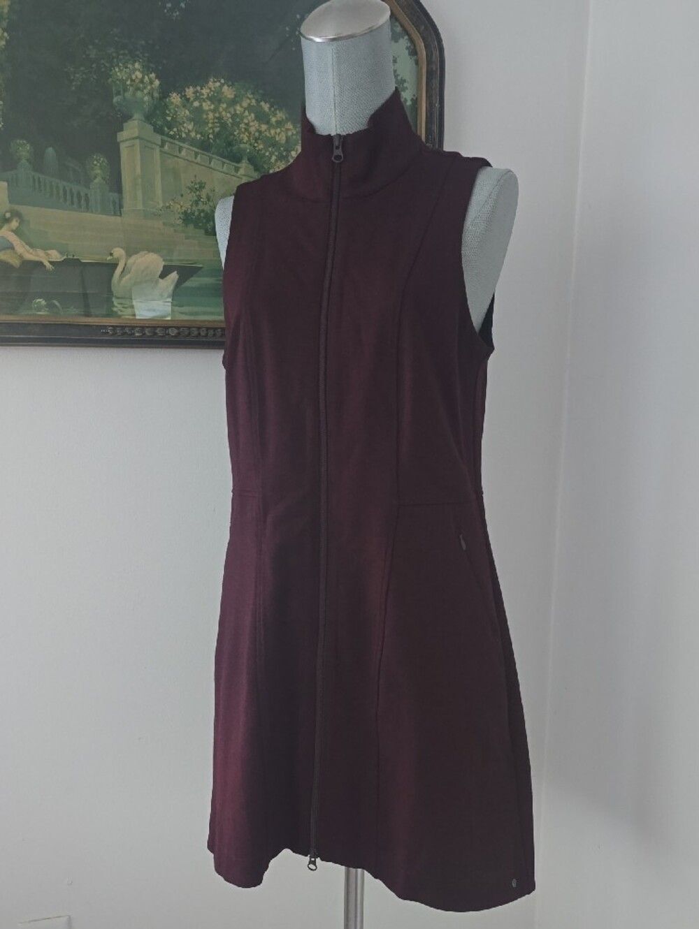 Title Nine | Sleeveless Zip-Front Plum Dress
